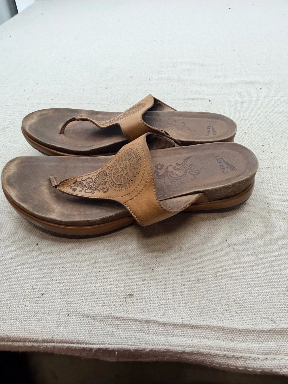 Dansko Brown Leather Women's Sandals Size 39